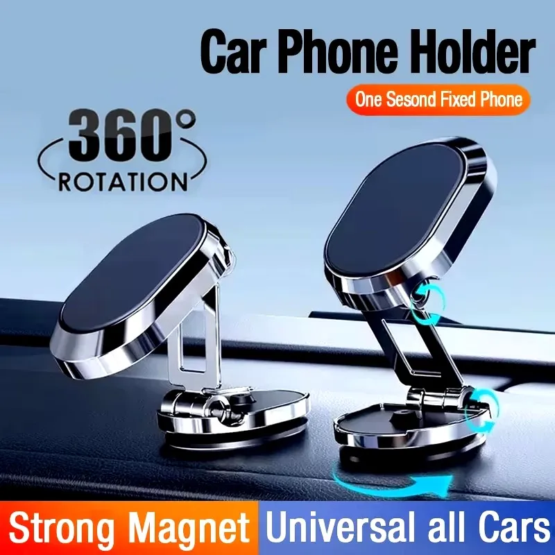 Taco Stand Holder - Magnetische Autotelefonhalterung Magnet-Telefonhalter Klappbarer Armaturenbrett-Ständer 360-Grad