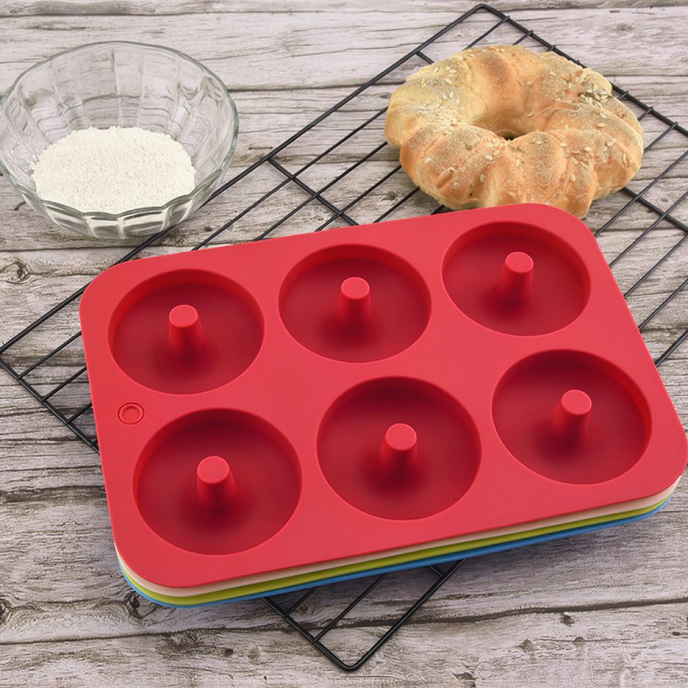 6-Fach-Silikon-Donut-Backform, – Donut Mold Silicone Bewertung und Preis