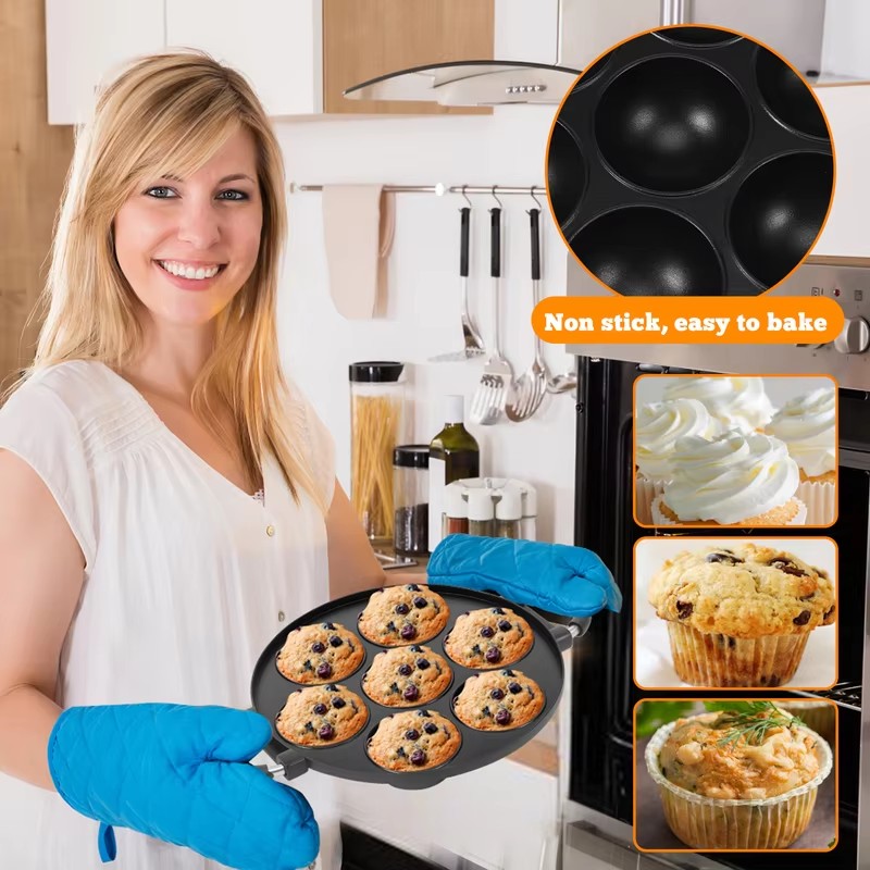 7-Fach-Aluminiumform für Pfann – Takoyaki Grill Plate Bewertung und Preis